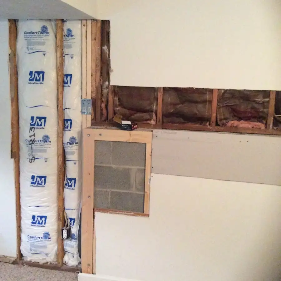 Wall insulation replacement during Structural Drying in Felida